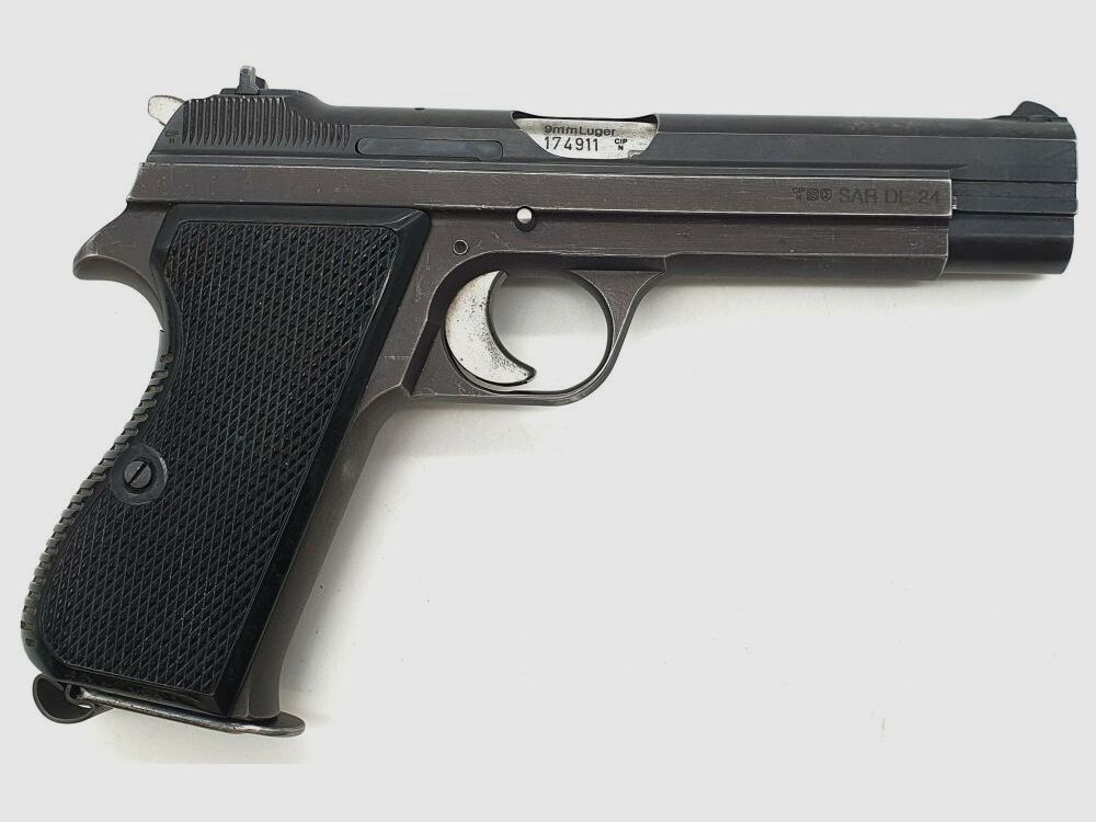 SIG	 Sport-/Matchpistole SIG P49/P210-2 im Kaliber 9x19 Komplett Nummerngleich!