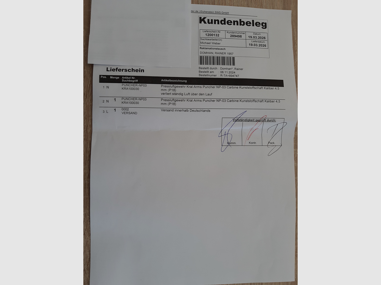 Kral Arms Puncher NP-03 Kaliber 4,5 mm 