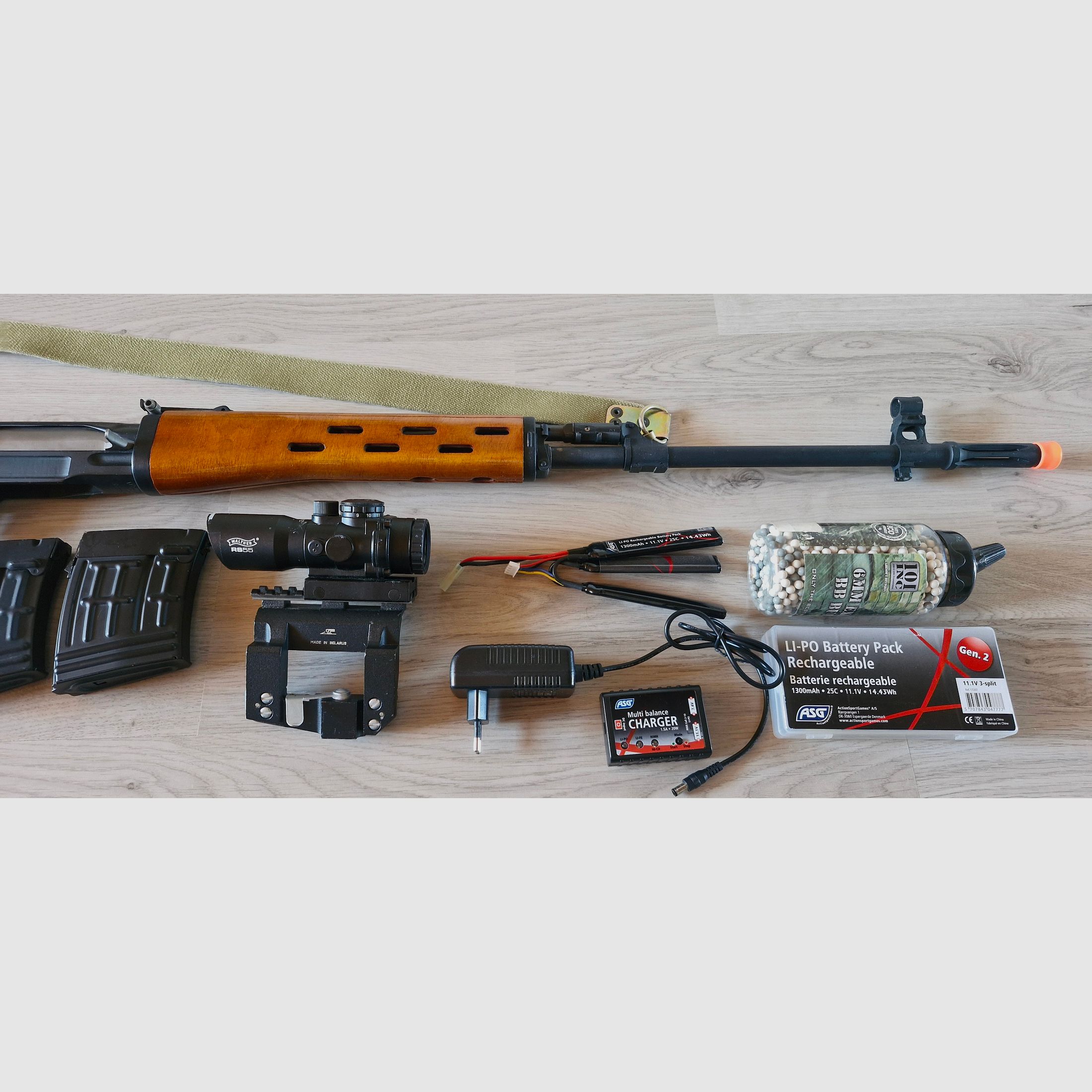 LCT SVD Airsoft madera real S-AEG