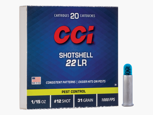 CCI Cartridges .22 LR Shotshell Lead 12