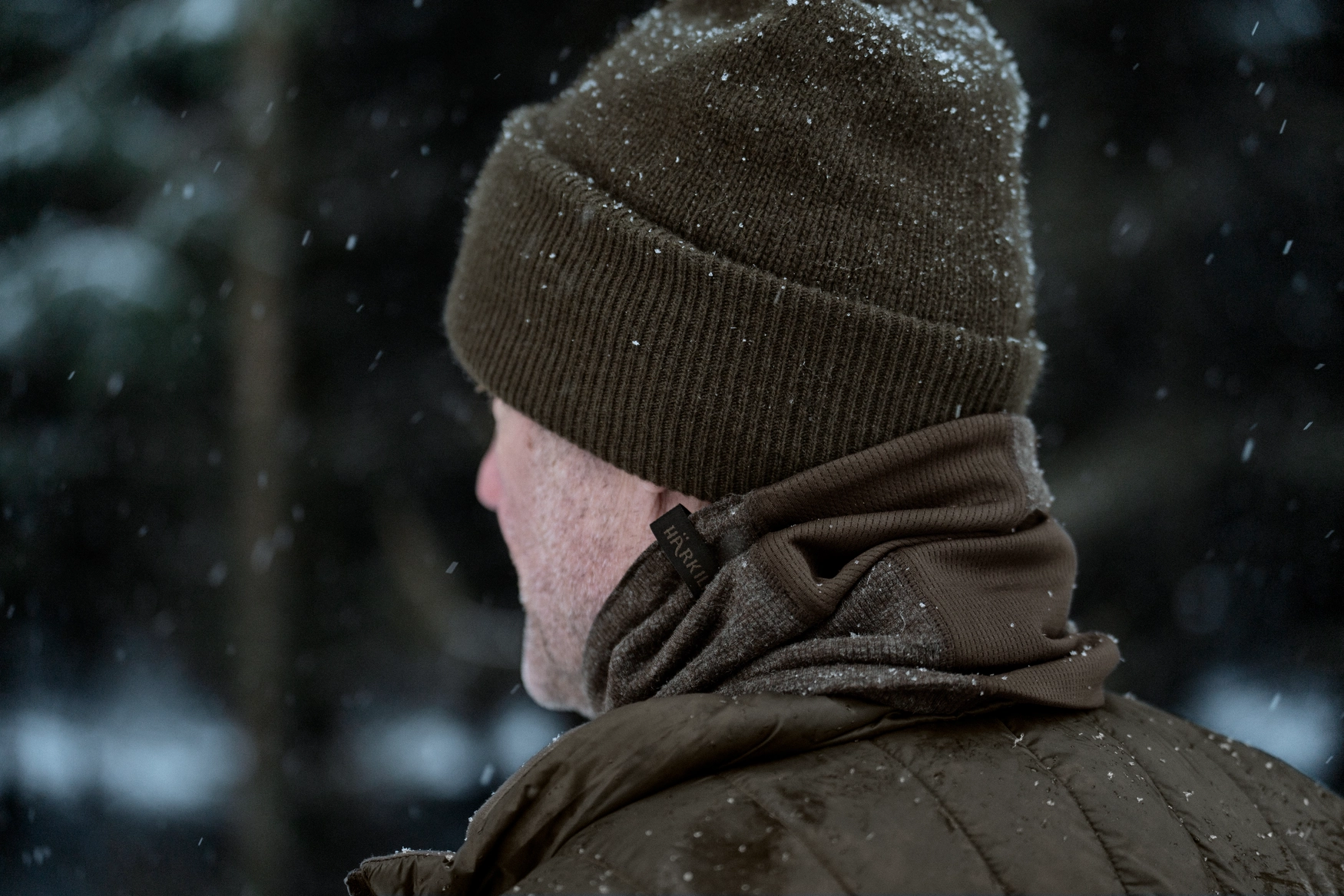 Komin Härkila Kodiak CleverWool - Dark Hunting Green, zdjęcie 3 z 4