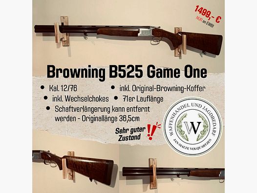 Browning B525 Game One