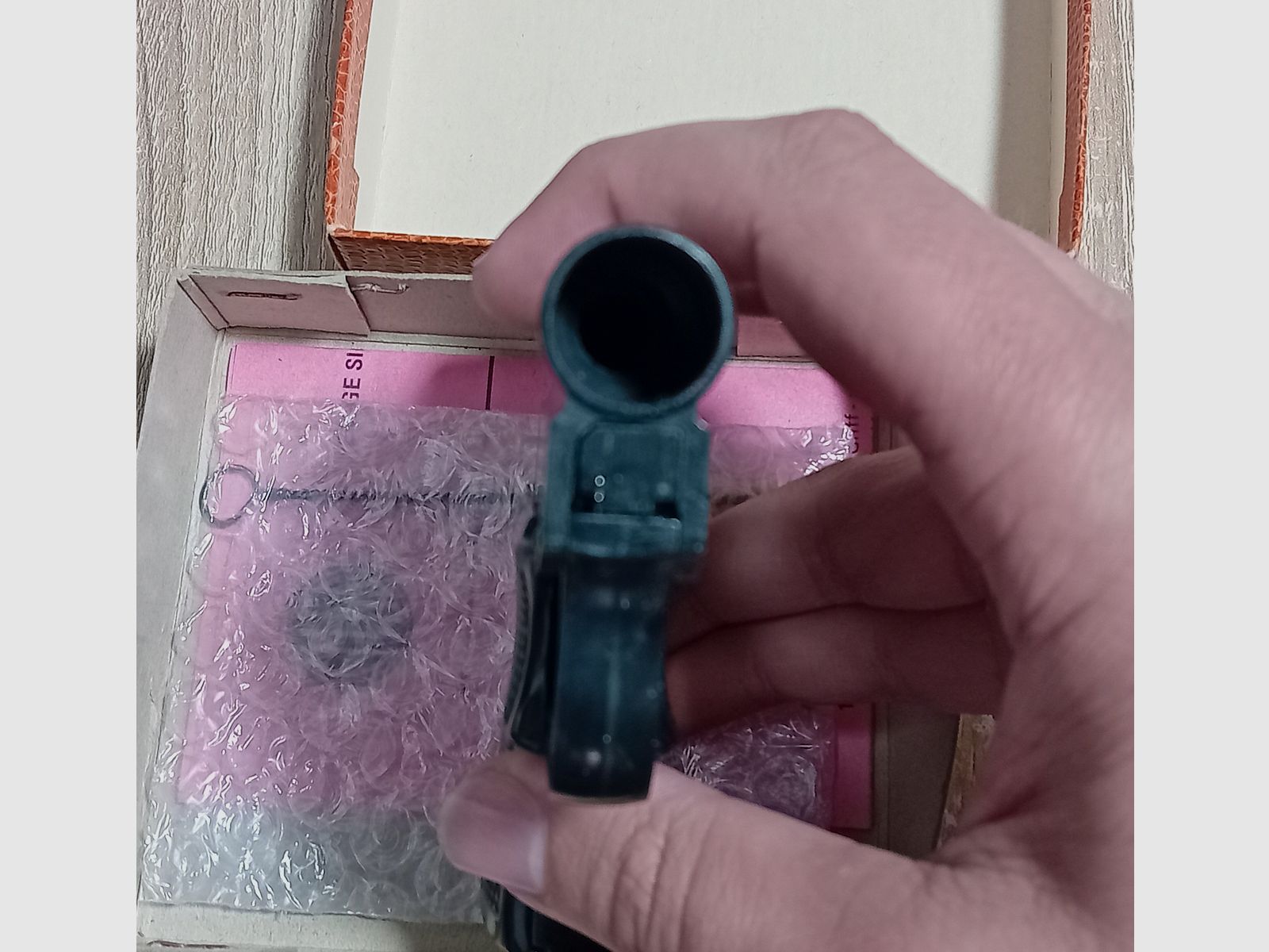 Zeldzame EM-GE Mod. 62 in kal. 6 mm Knall Flobert met verpakking!