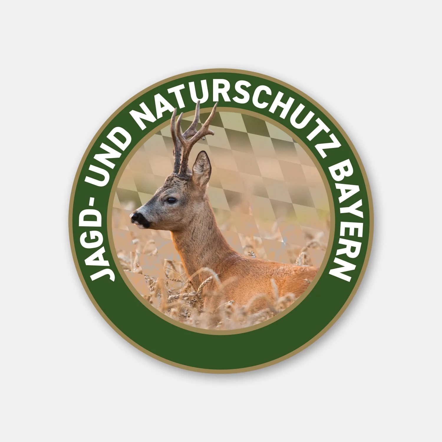 Adesivi riutilizzabili "Caccia e protezione della natura" Capriolo Baviera