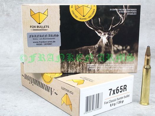 Fox Bullets	 Classic Hunter 7x65R 130gr. 8,4g 20 Stück Staffelpreis