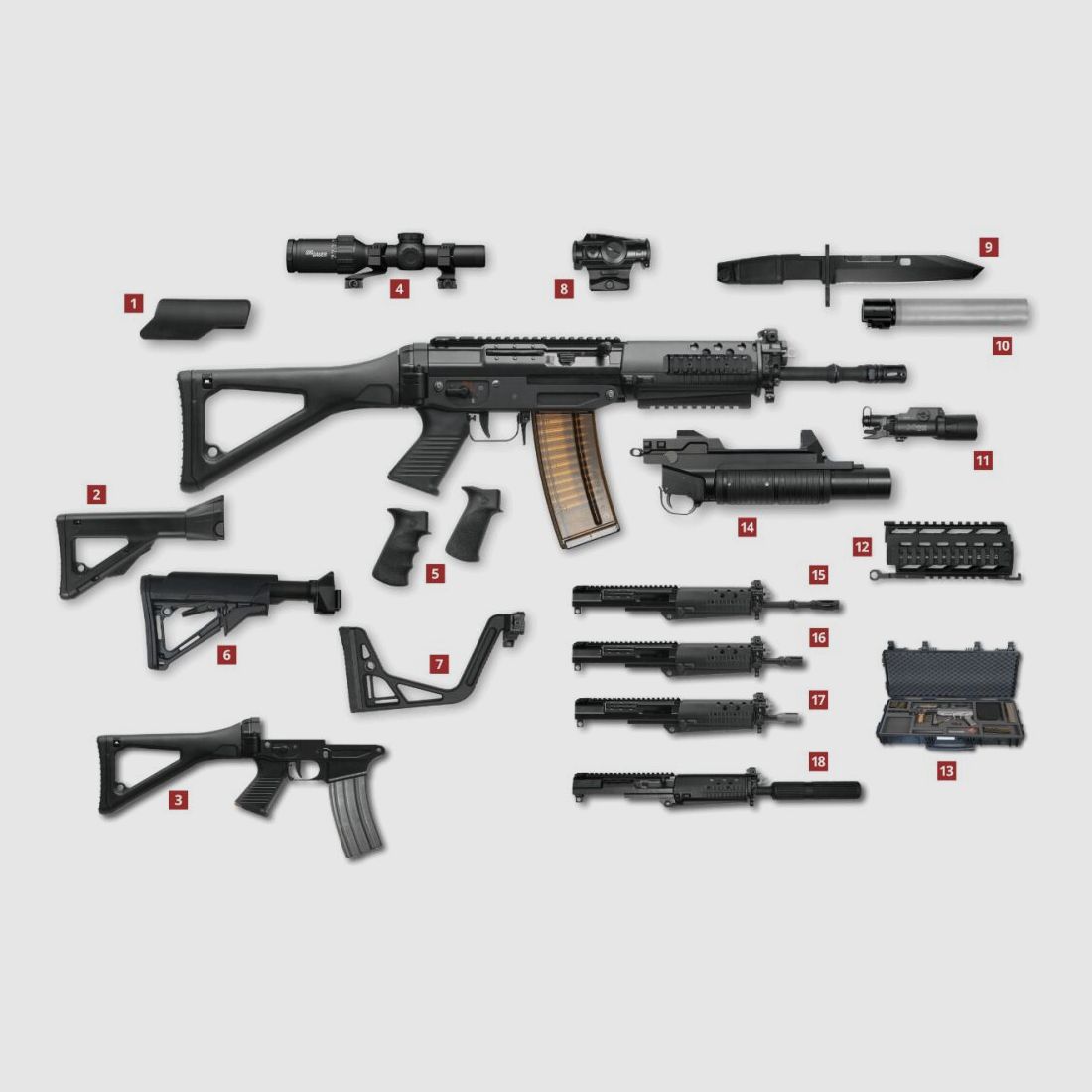 SIG SAUER Swiss Arms SG 553 AL EE. UU.