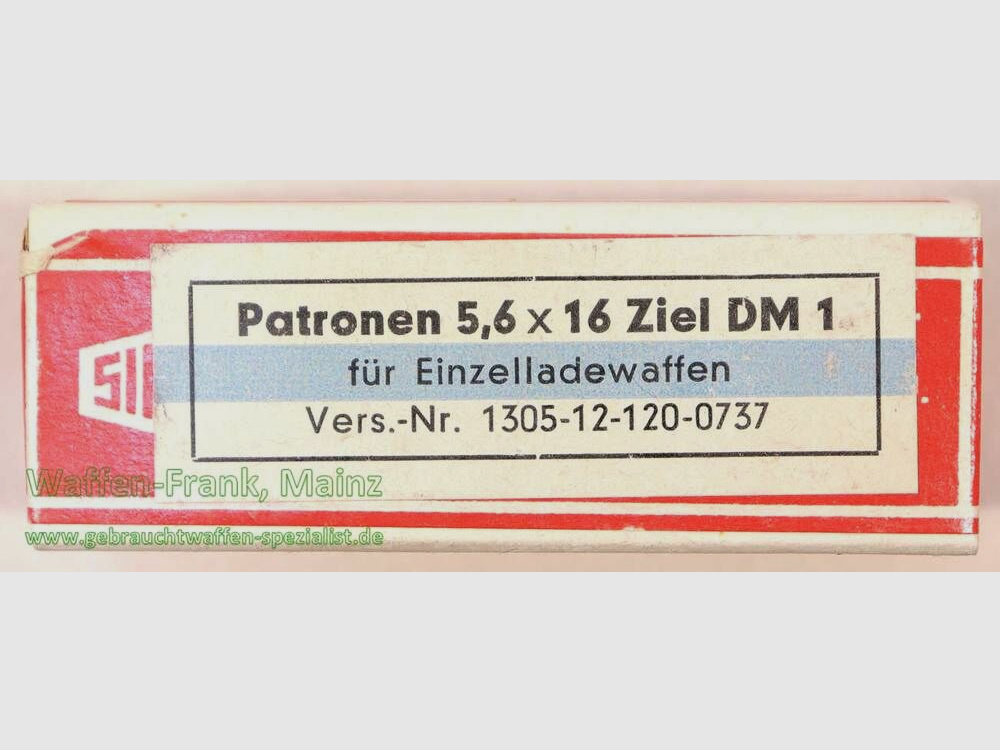 RWS (WZd.Fa.Rottweil) Büchsenpatronen .22 lr /5,6x16 Ziel DM 1