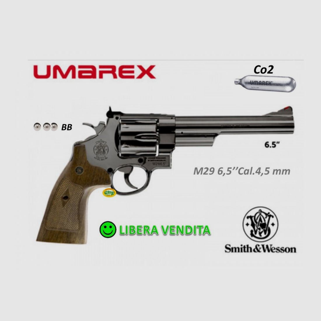 UMAREX SMITH & WESSON M29 6,5 CO2 cal.4.5