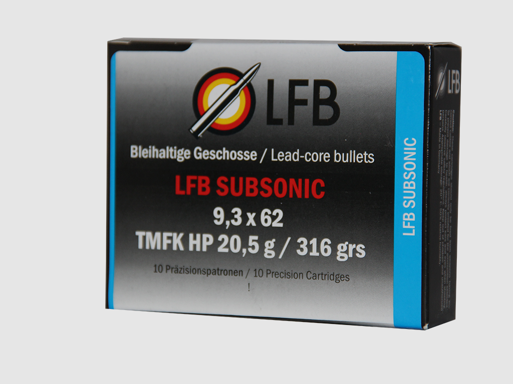 LFB Subsonic 9,3×62 TMFK HP 20,5g / 316grs