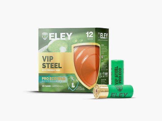 Cartuchos de perdigones ELEY VIP Pro-ECO Steel .12/70 24G #7 25 cartuchos