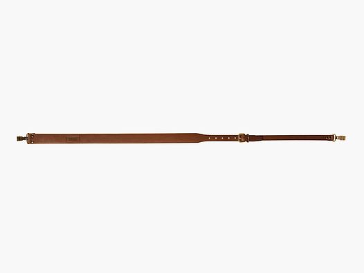 Bretelle fusil en cuir pleine fleur, mousquetons