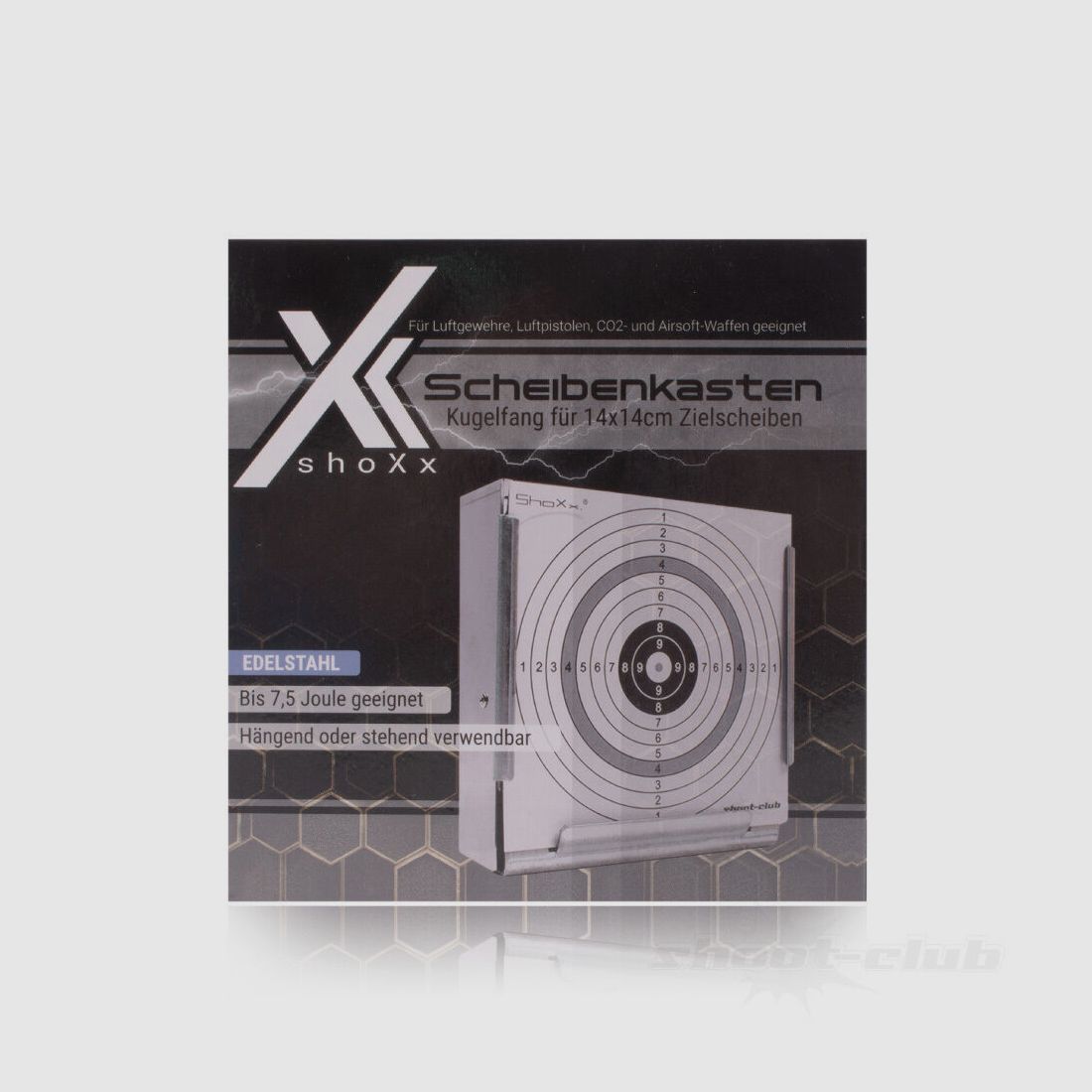 xxx	 Edelstahl Kugelfang + 120 Zielscheiben + JSB Match