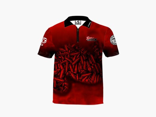 DED Team Glock T-Shirt Red, size: S, Custom Name: With Custom Name, Clothes type: Regular (Men)