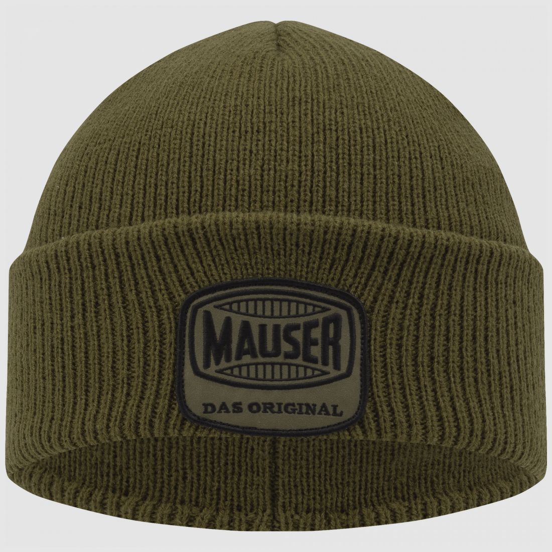 MAUSER Beanie Watch Cap Winter Hat matte olive