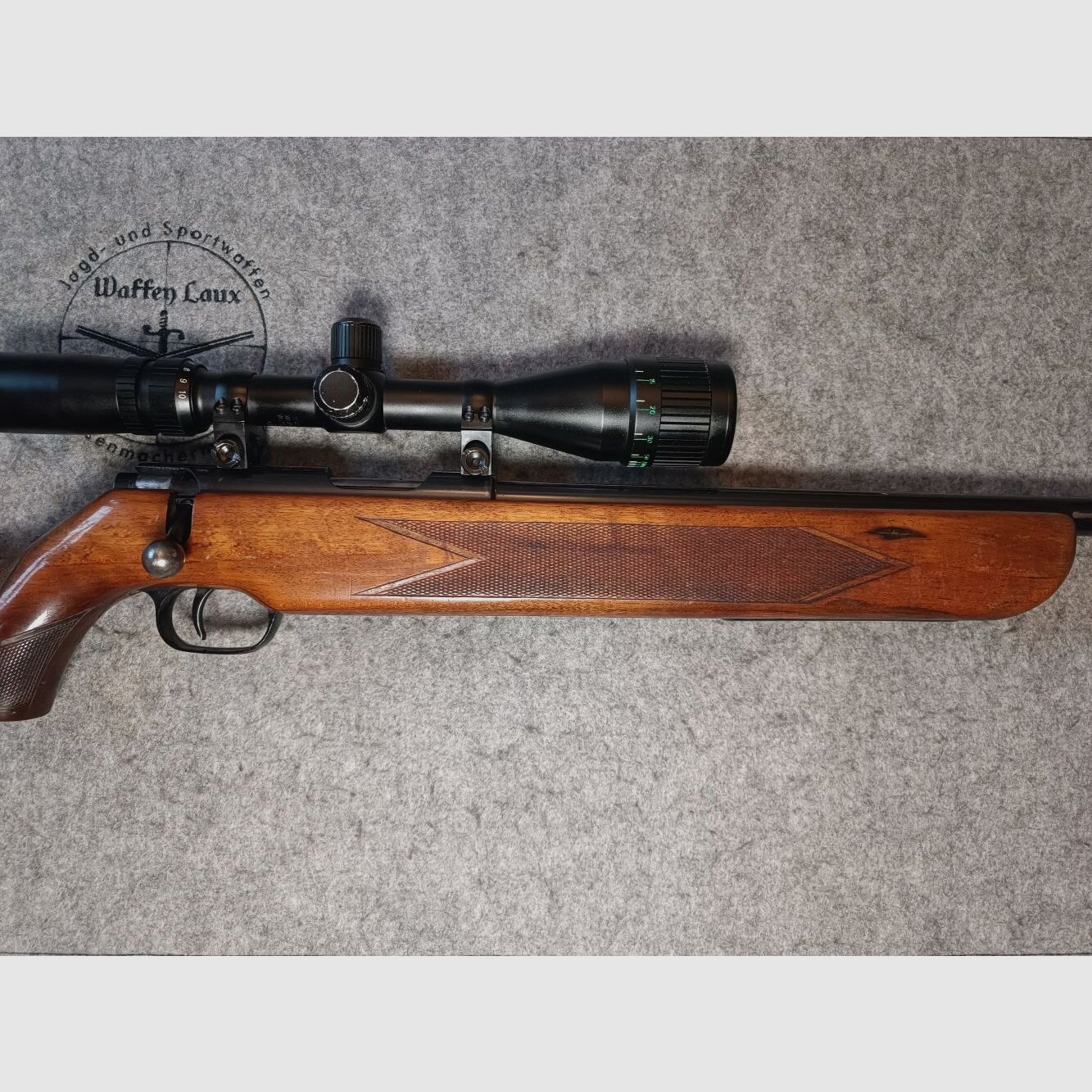 Carl Walther Ulm KK Single-shot Sport Rifle with ZF Tasco 2.5-10x42