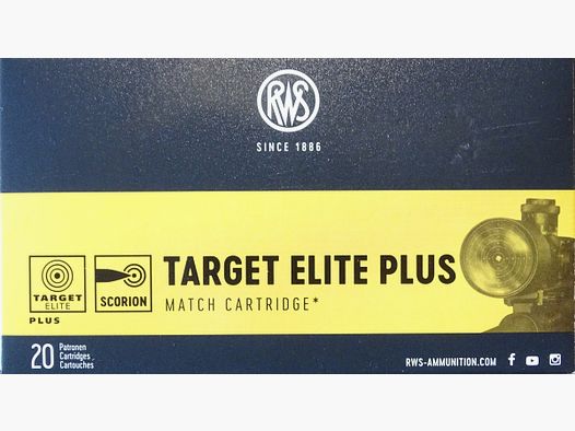 RWS Target Elite Plus .223rem52grs - 20 Schuss