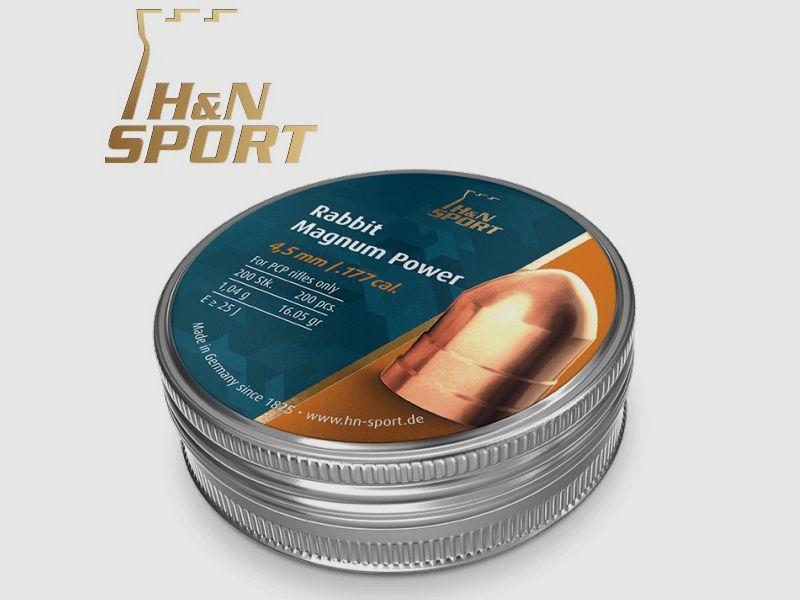 H&N Rabbit Magnum Power Pallini cal. 4,50 mm. Latta 200 pz. di 1,04 g.