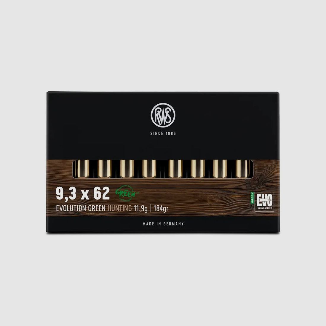 RWS 9,3X62 Evo Green 184grs, Bild 1 von 2