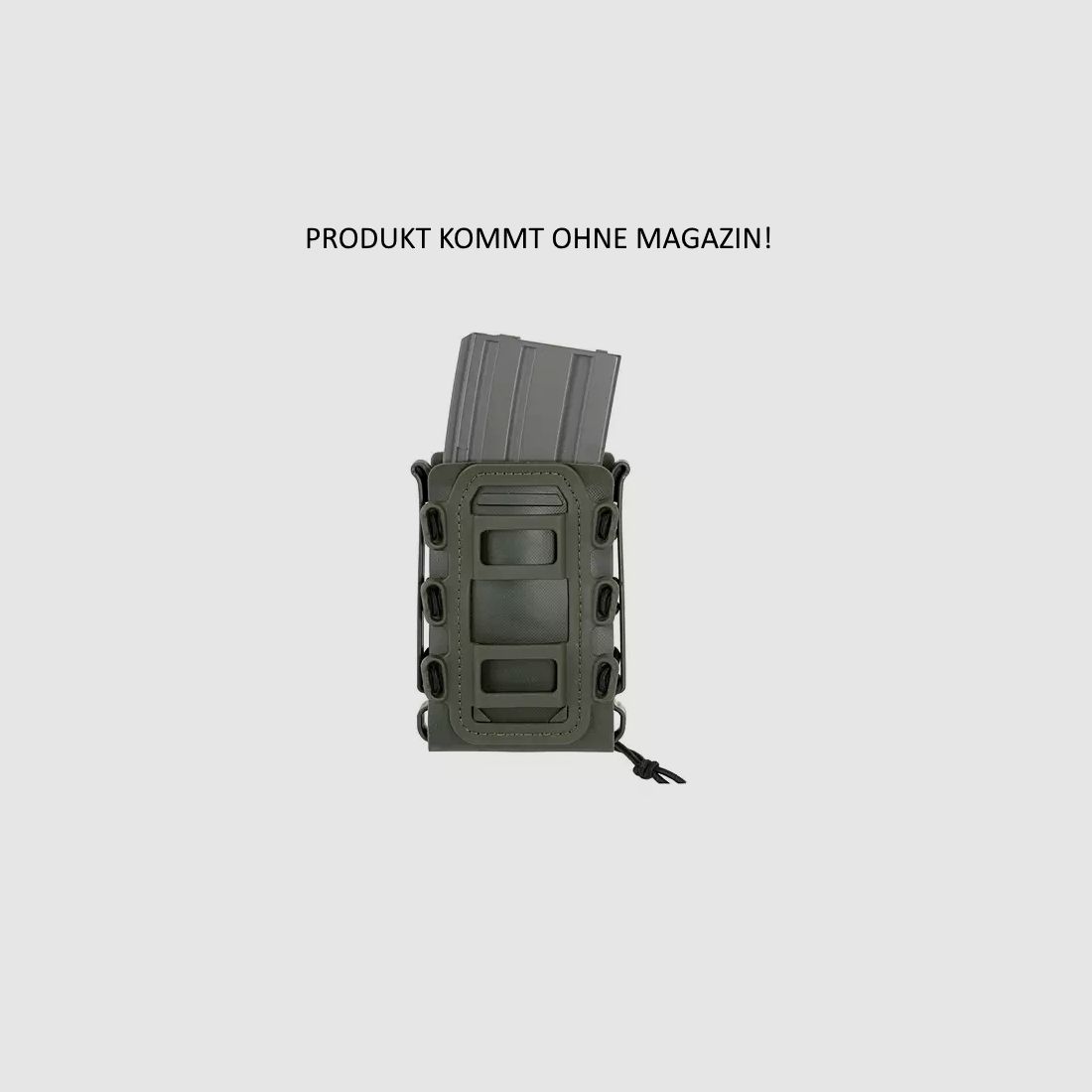 Soft Shell Rifle 5.56 Mag Pouch with MOLLE Clips - (TMC) (Olive)