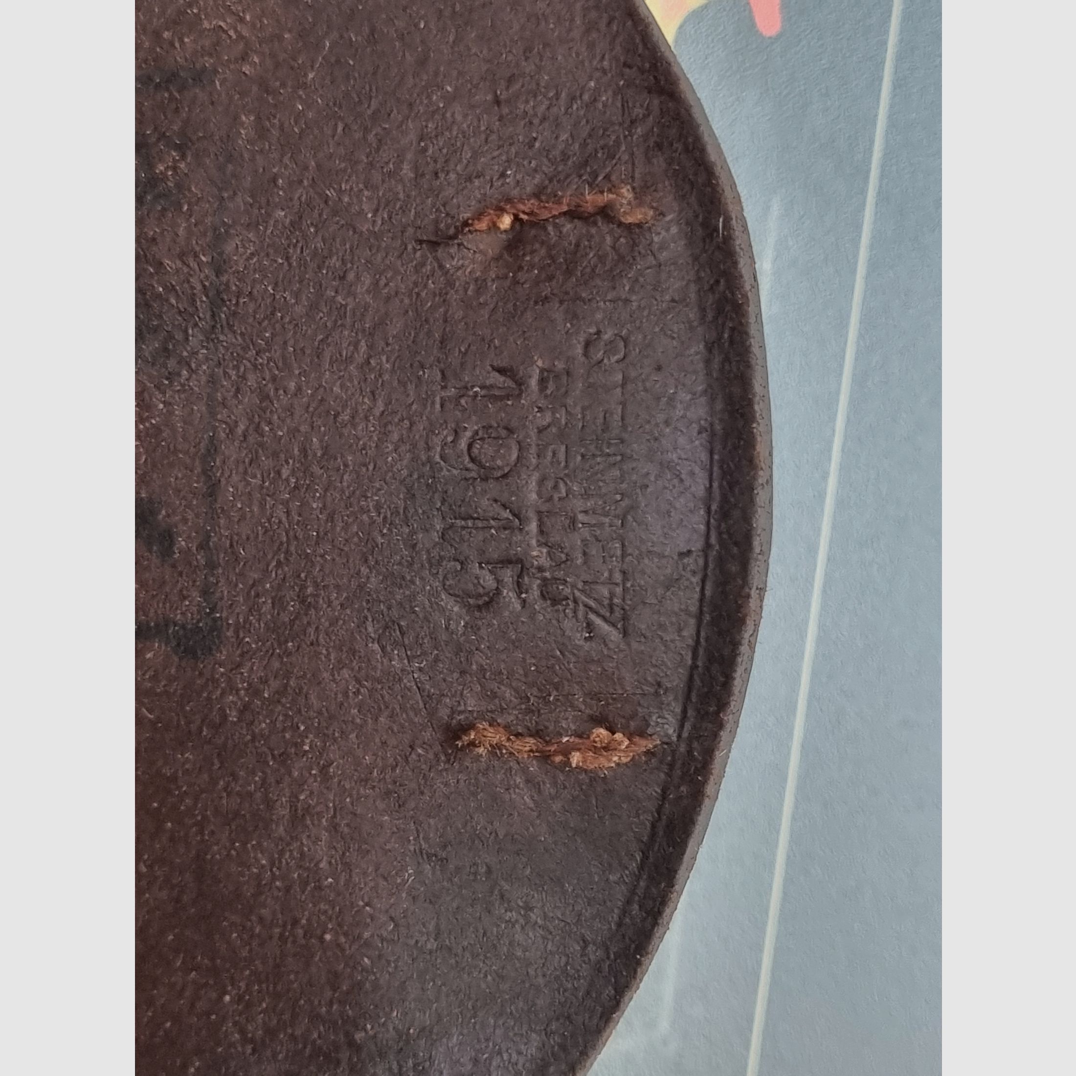 1915 DWM P08 Artillerie Leder-Holster von Steinmetz Breslau (B.A.X.) / Preis ist VHB