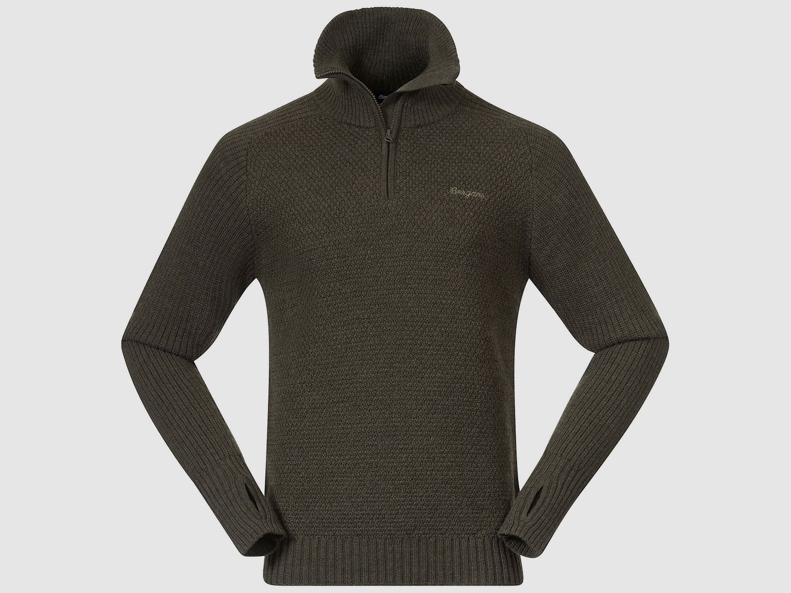 Bergans Ulriken Jumper Herren Dark Green Mud XXL