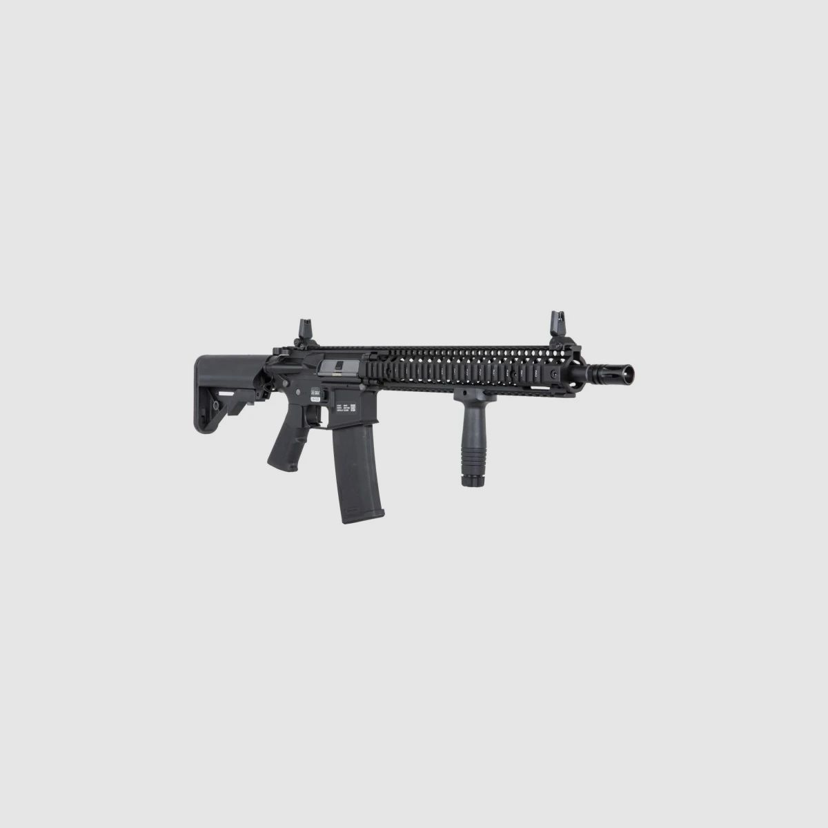 SA Daniel Defense® MK18 Block II (SA-P26 PRIME™ Aster II ETU BLDC™) Rifle Airsoft Libre a partir de 18 - Negro -F-