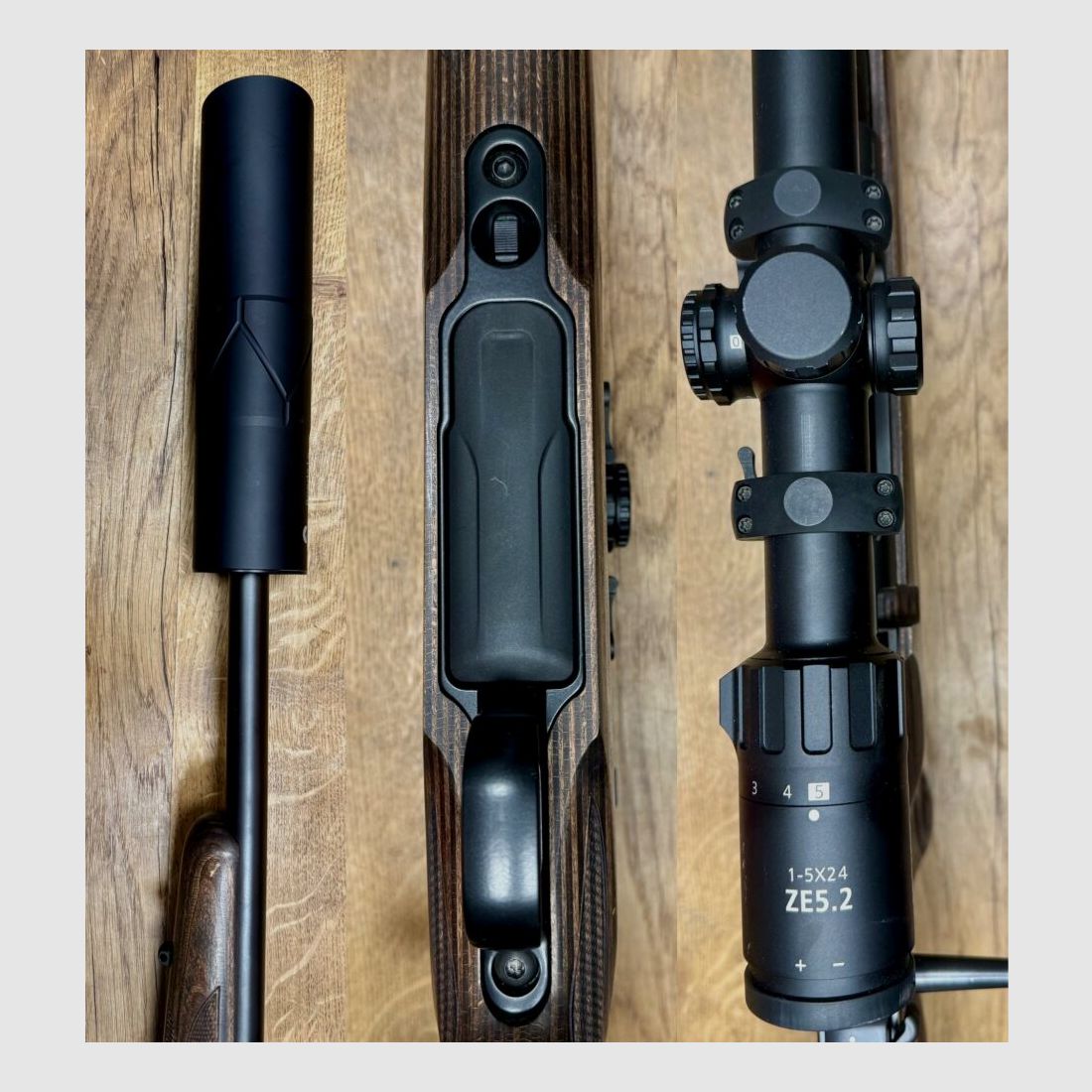 Mauser M12 calcio con Minox e silenziatore