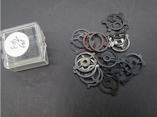 25 x miras de anillo para Anschütz, Suhl, Walther, Feinwerkbau 25 piezas de miras de anillo