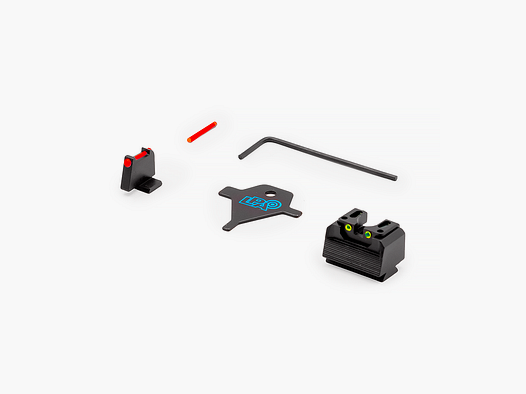 LPA RDF03SW Juego de mira para Smith&Wesson con fibra óptica
