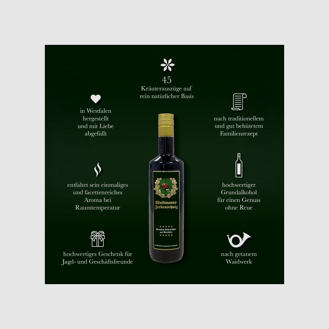 Waidmanns Zeckenschutz Kräuterlikör 0,7 L