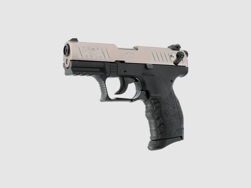 Walther P22Q – 9mm P.A.K. – Finition nickel, image 1 sur 2