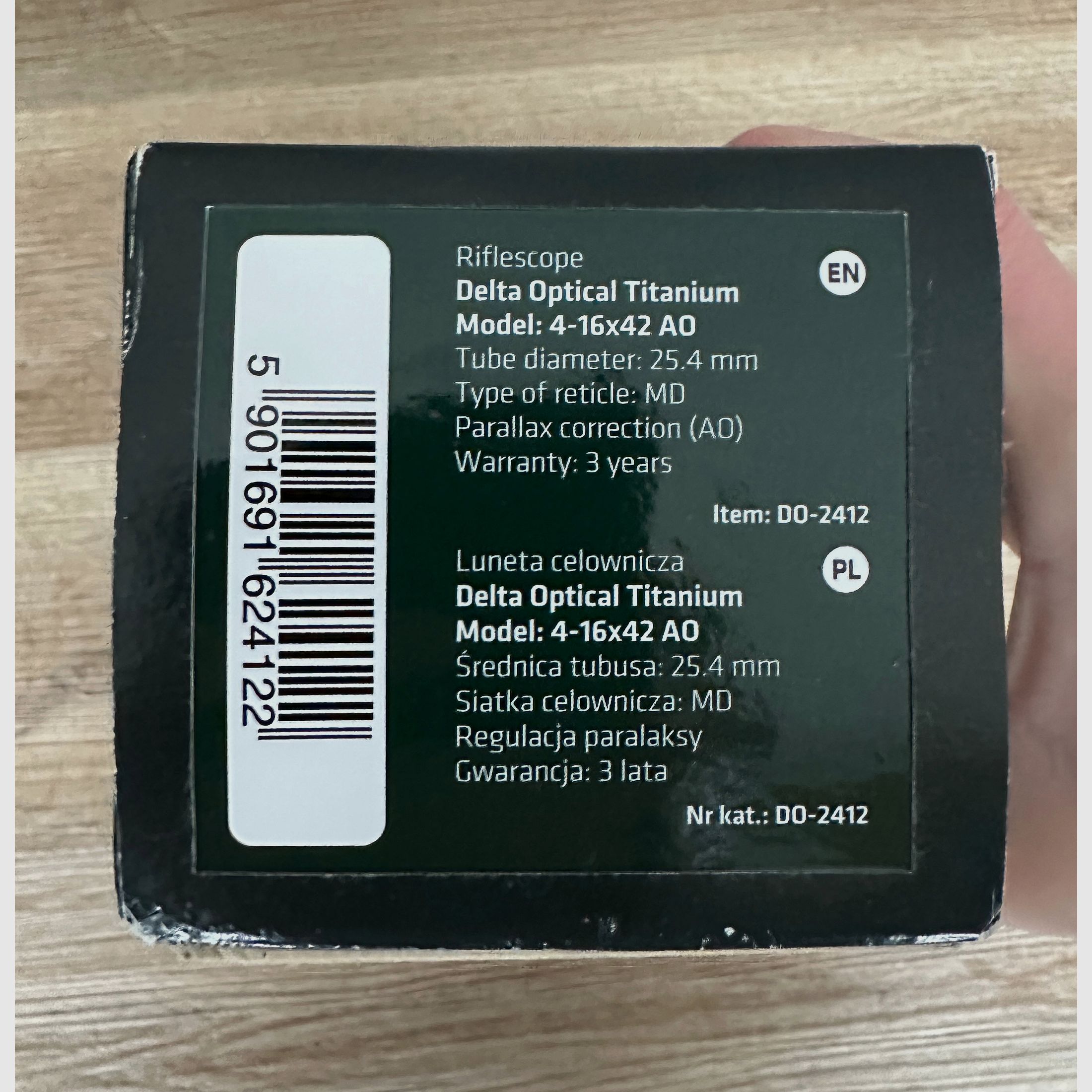 Zielfernrohr Delta Optical Titanium 4-16x42 MilDot