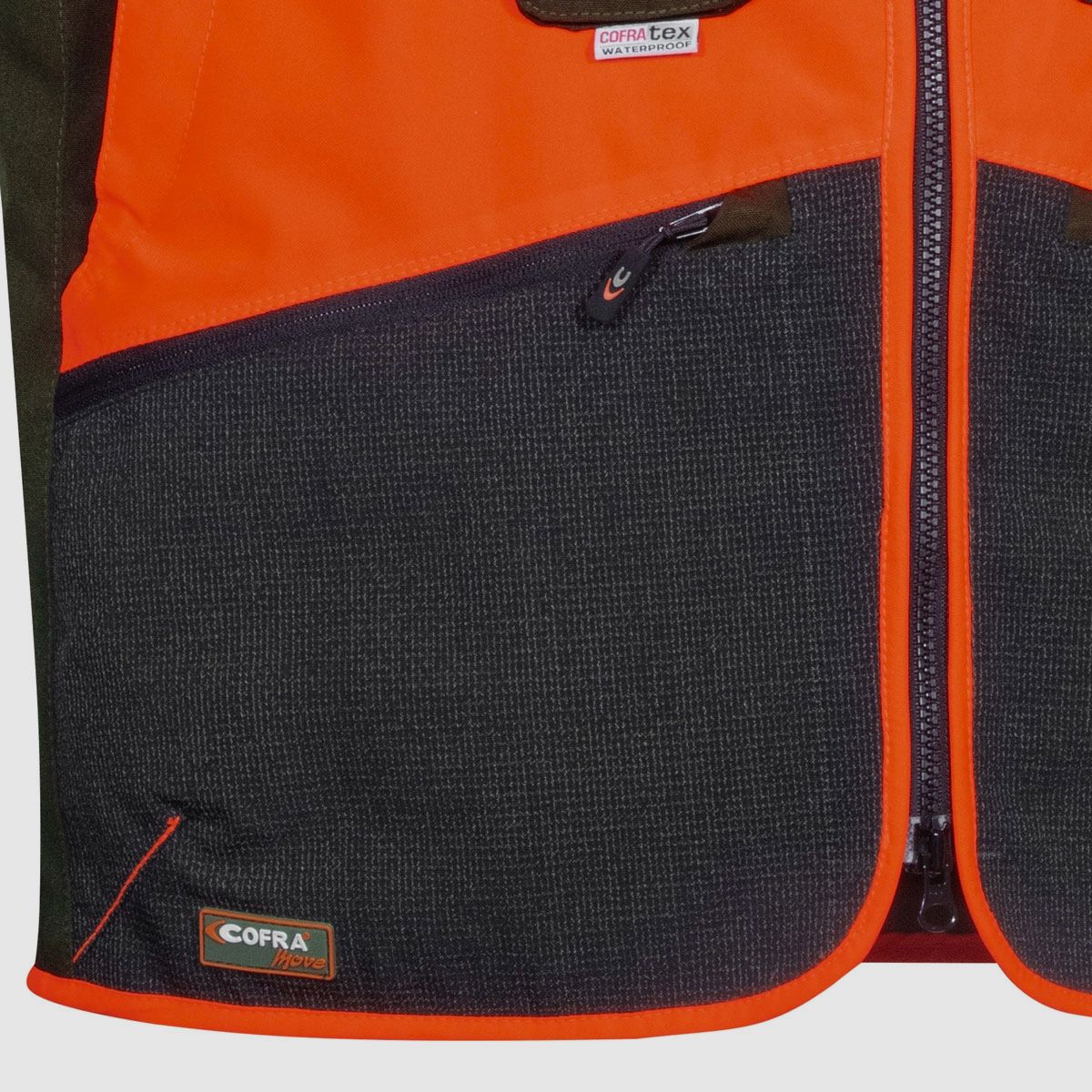 VEST – COFRA® – WULFEN Fango/Black/Orange, image 7 of 7