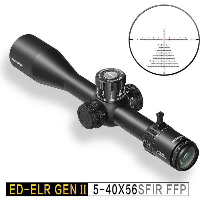 Zielfernrohr DiscoveryOptical ED-ELR GEN2 5-40x56SFIR FFP MRAD + Montage, Bild 9 von 9