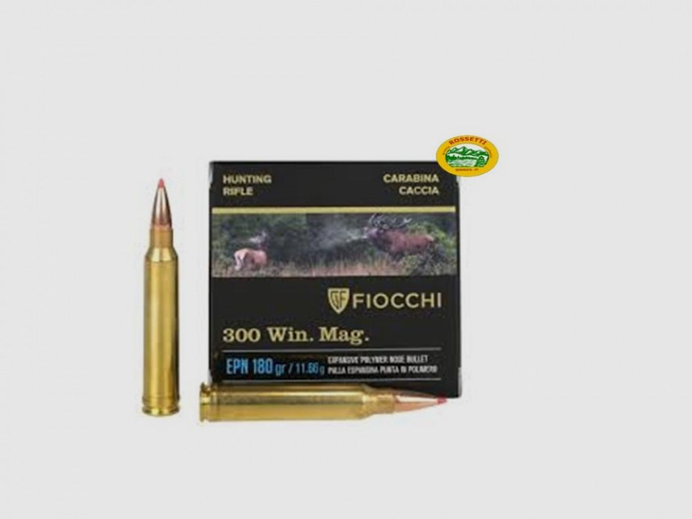 FIOCCHI Munition Kal.300 win.mag. Geschoss EPN 180gr. Packung 10 Stück