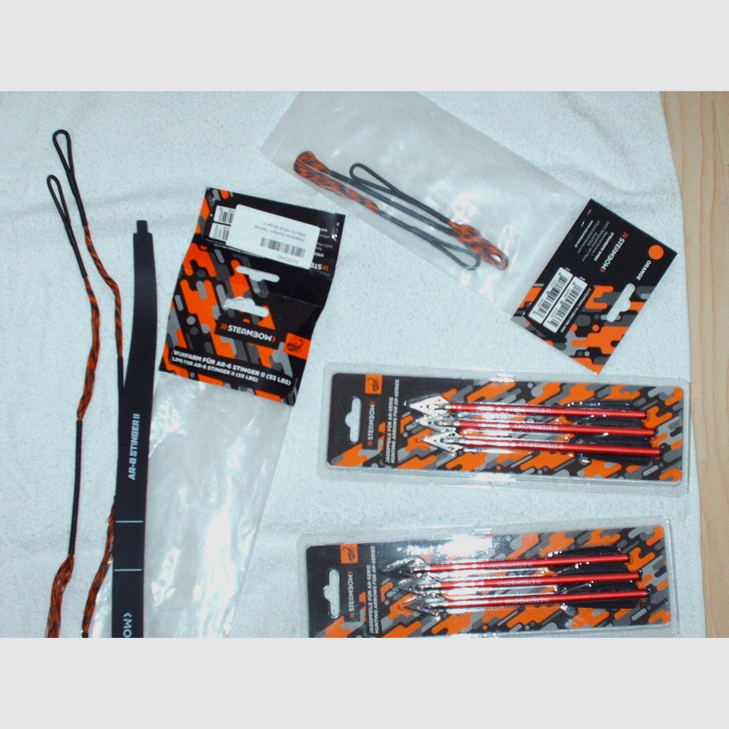 Steambow AR6-Stinger II Compact z 35 lbs łukiem z likwidacji gospodarstwa domowego