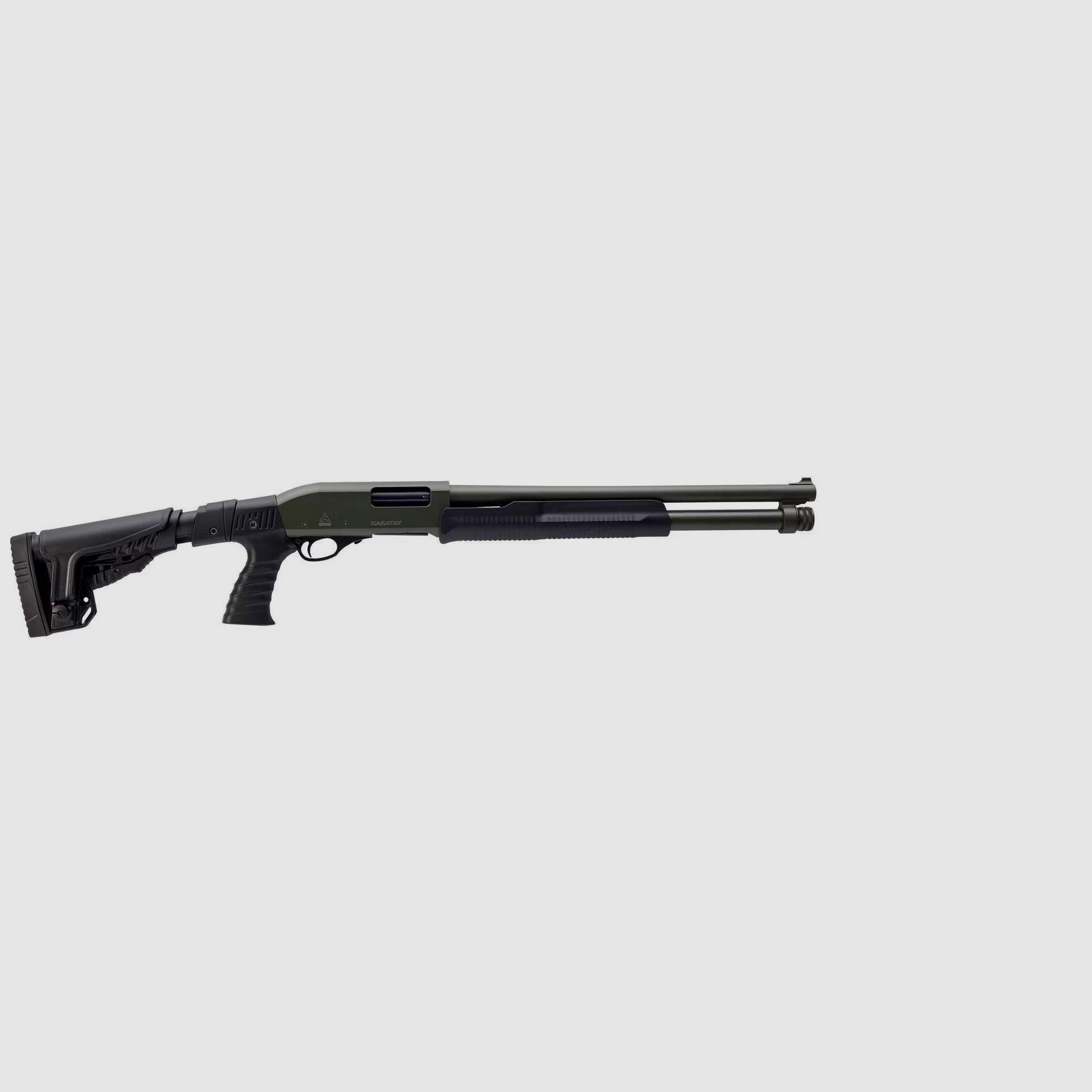 Akkar Karatay Pump-A. Telesc. Kal 12/76, 6+1 Schuss, OD Green