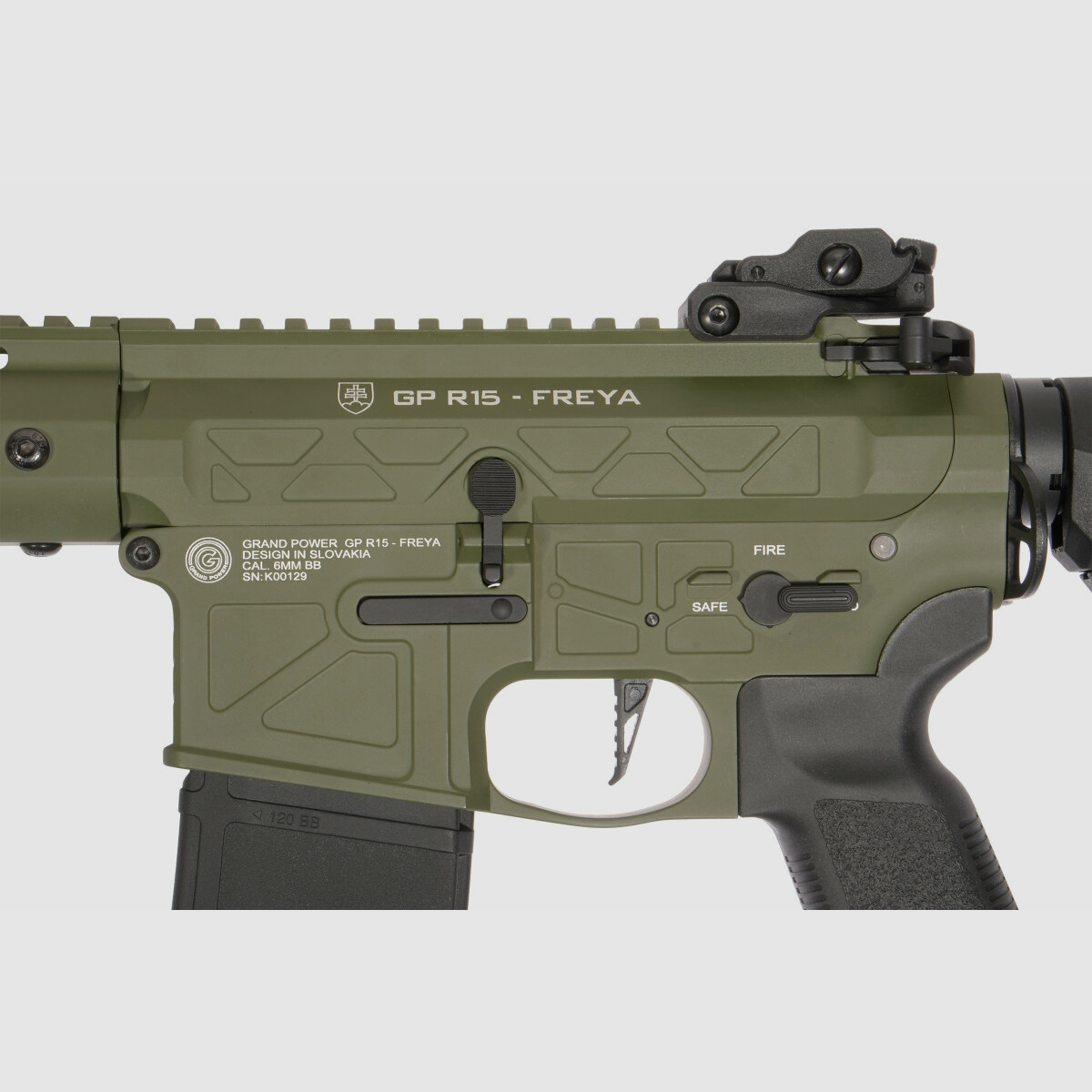 GP R15 FREYA Skeleton 13" gen.2 Mlok FREYA ALPHA Oliv S-AEG Frei ab 18 Jahren | Delta Armory