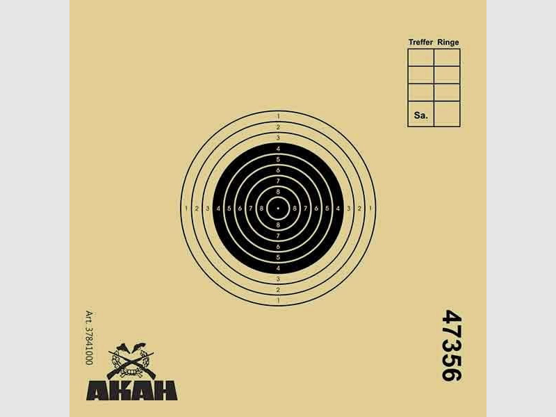 AKAH Luftgewehr UIT-Scheibe 10x10 cm