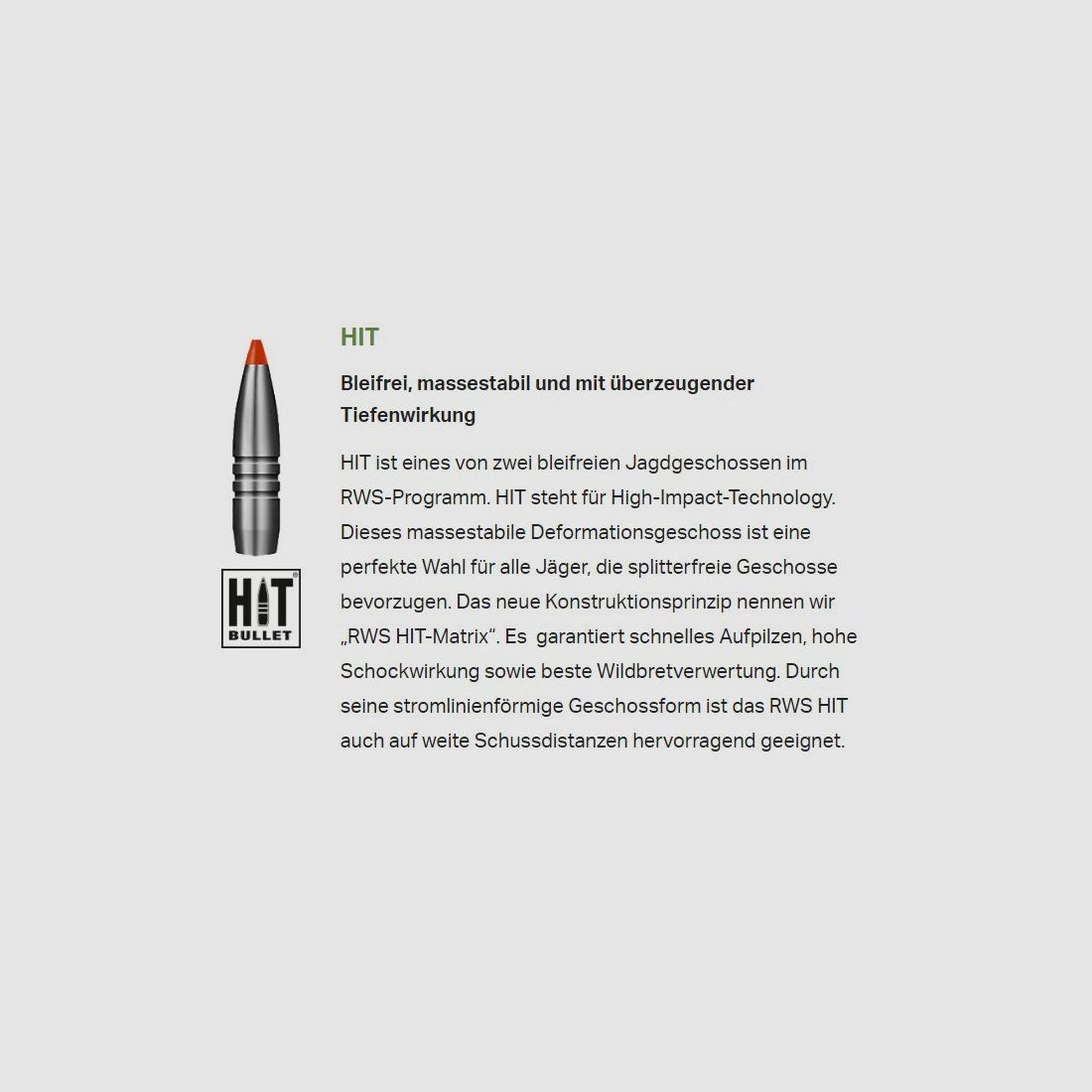 RWS Kugelpatronen 7mmRemMag HIT bleifrei 20 Stk 9,7/150grs