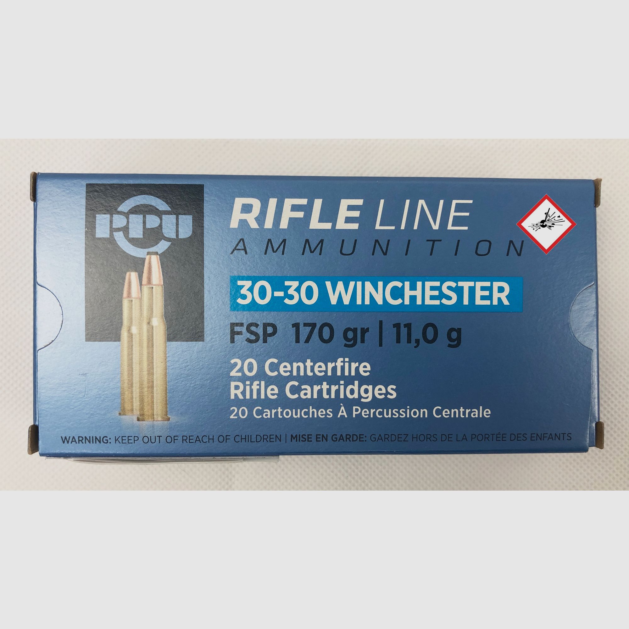 PPU Büchsenpatrone .30-30 Winchester FSP 170grs - 11,0 g