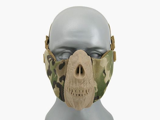Half Face SKULL FACE Mask - Multicam [CS]