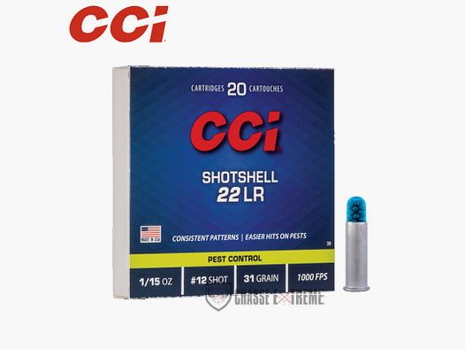 20 Patronen CCI Schrot Kal. 22 Lr Blei 12