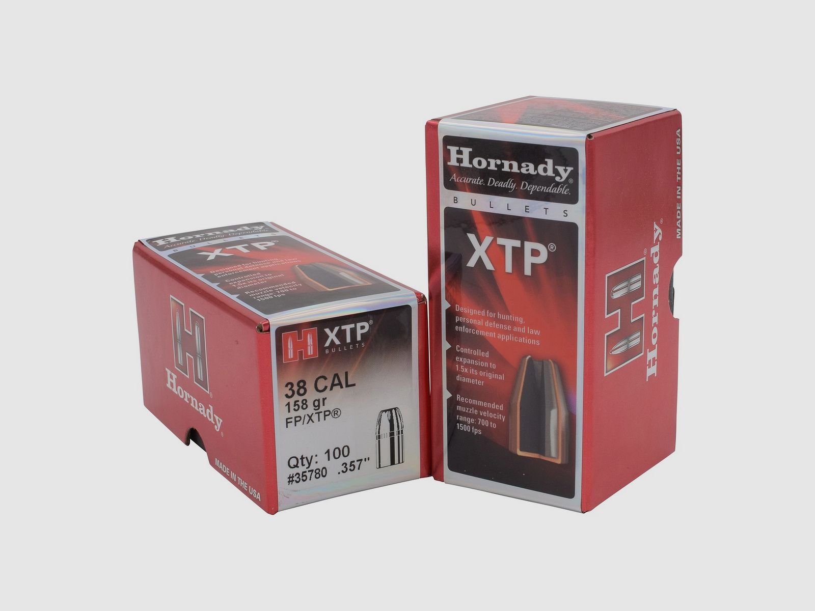 Hornady BULLETS .38/.357 158GR FP XTP – 100 Stk.