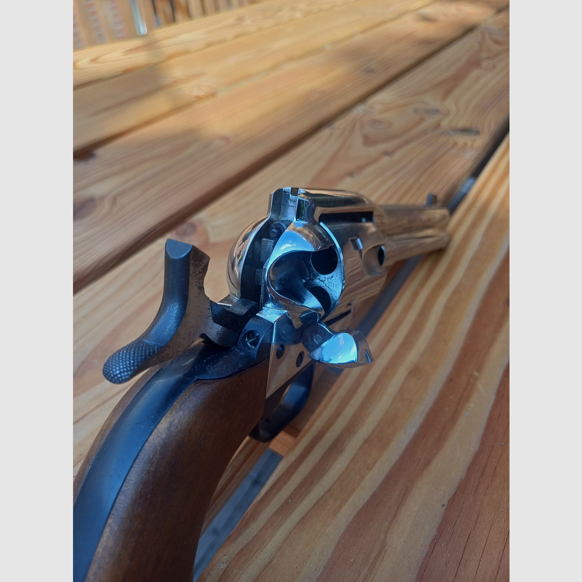 Weihrauch Western Single Action Revolver 9mm Knall Chrom