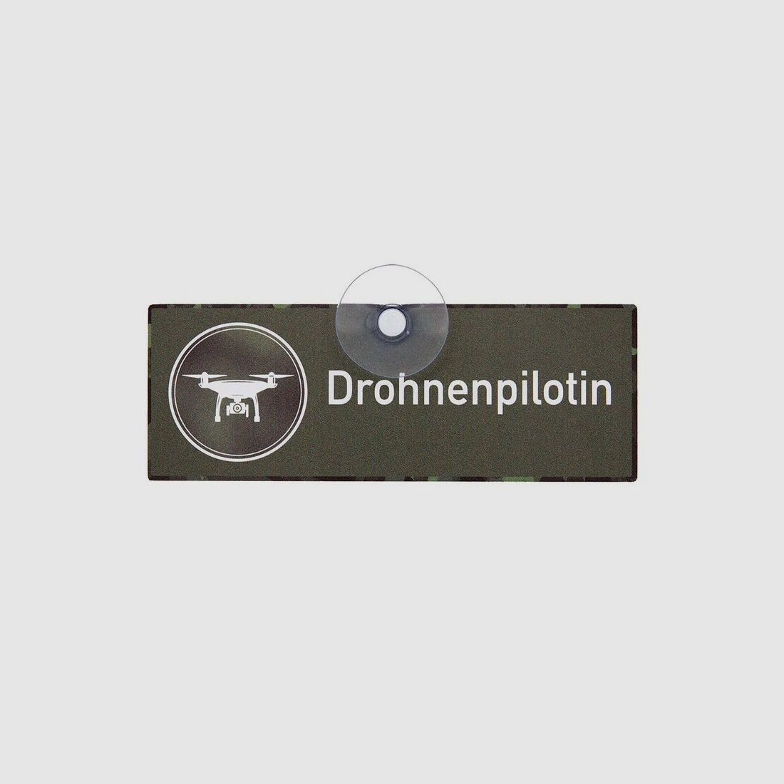 Wilde Hilde Autoschild mit Saugnapf - "Drohnenpilot" | "Drohnenpilotin"