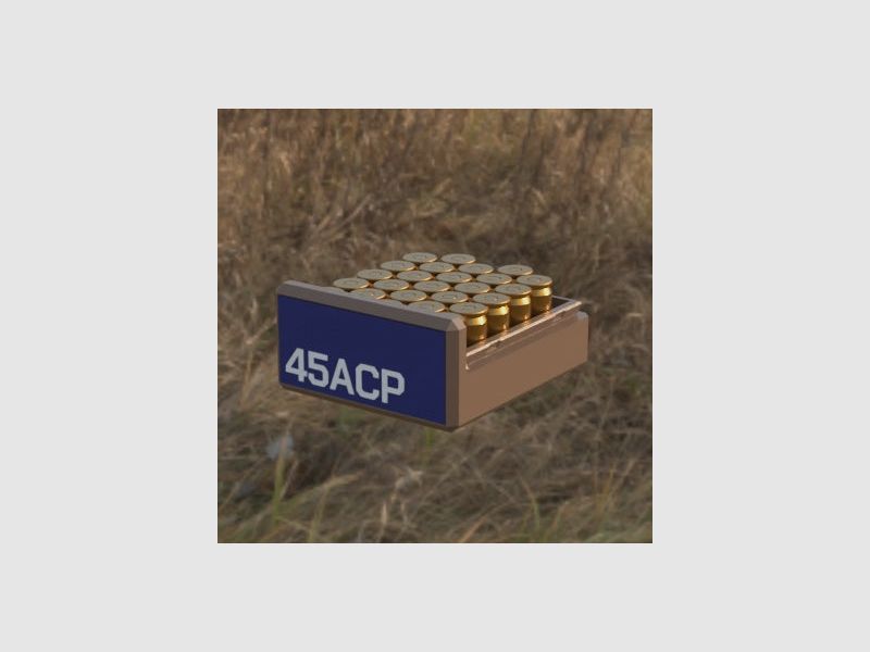 Filamelt Munitionsbox / .45 ACP (Automatic Colt Pistol) / ‘Schiebedeckel’ / Patronenbox, Ammo Box