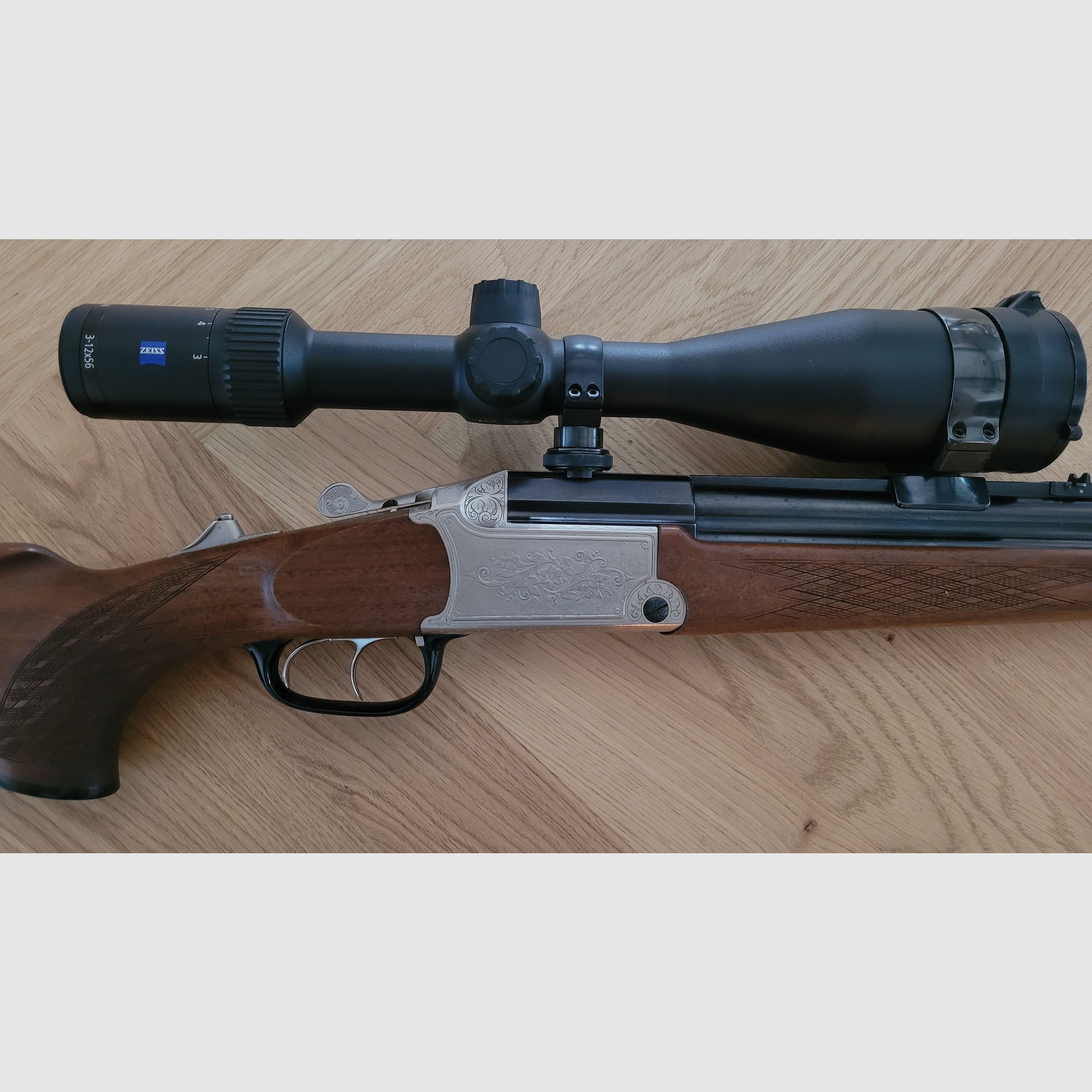 Blaser BD 880 Bockdrilling mit Zeiss Conquest V4 3-12x56