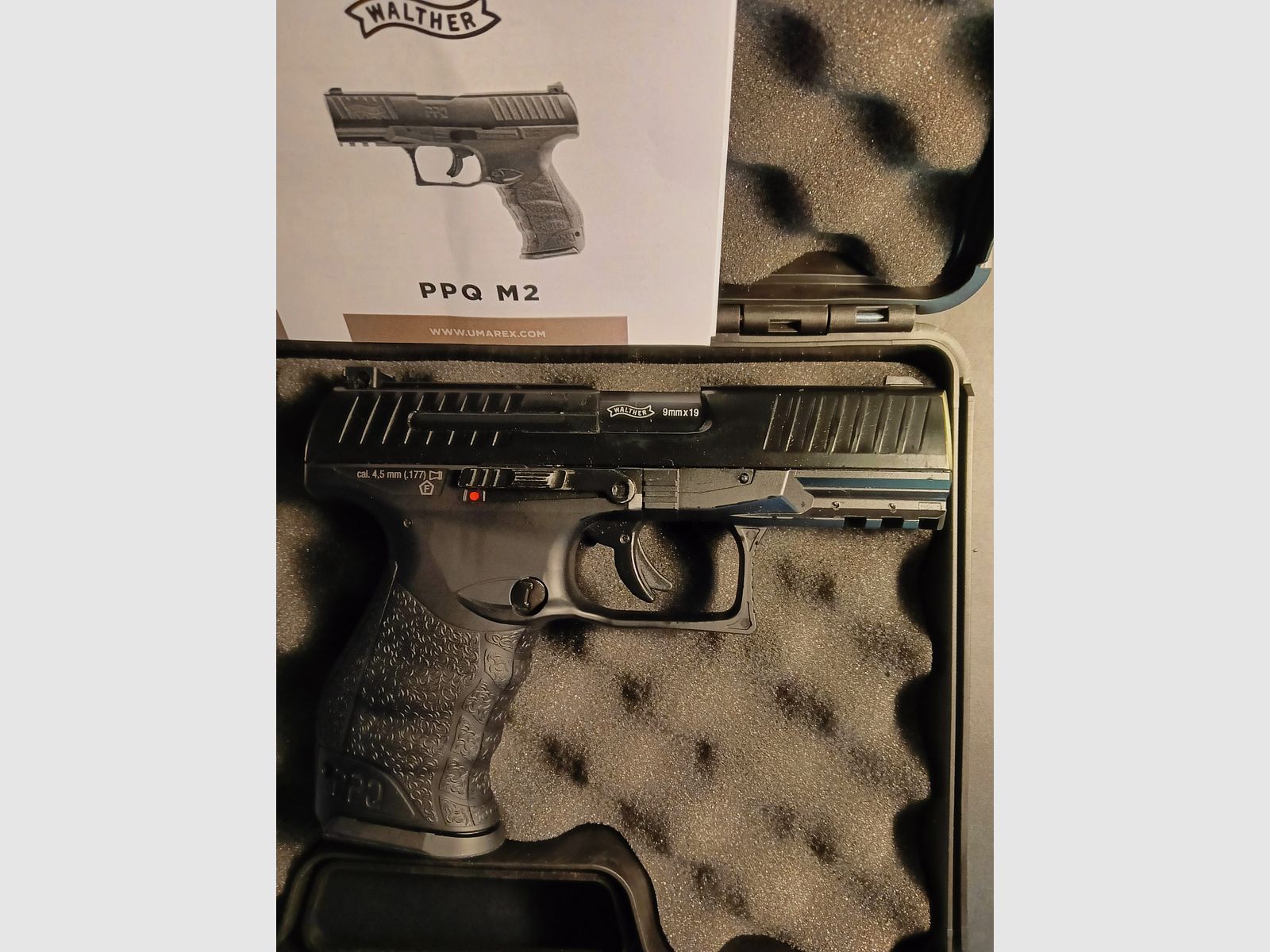 Umarex Walther PPQ M2 CO2 4,5mm Diabolos 21 Schuss Kettenmagazin TOP, Bild 6 von 15