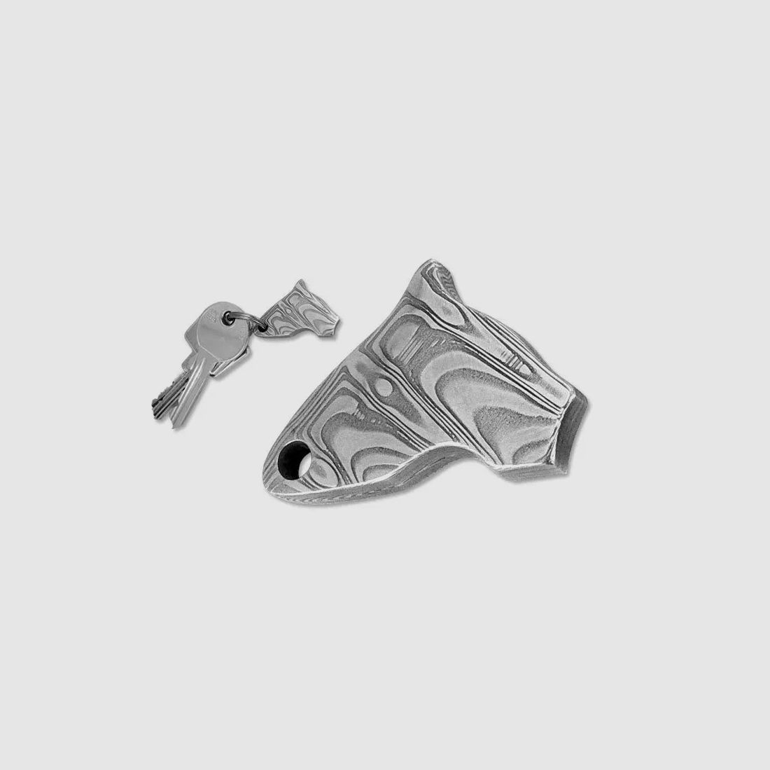 PUMA head keychain, damask